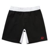 BJJ NoGI AetherStrike MMA Training Fitted Shorts Nightfall Fury Black