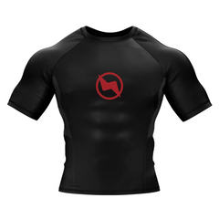 BJJ NoGi ShadowCore MMA Training Rash Guard – Vortex Black
