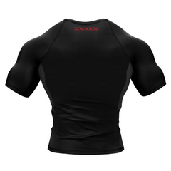 BJJ NoGi ShadowCore MMA Training Rash Guard – Vortex Black