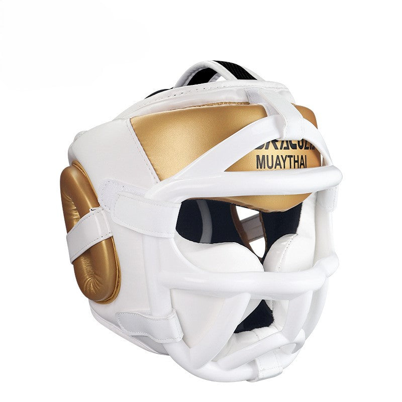 Dracula Muay Thai Headgear with Cage Grill