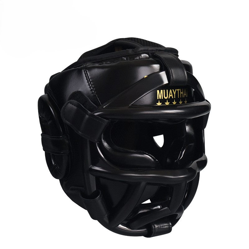 Dracula Muay Thai Headgear with Cage Grill