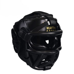 Dracula Muay Thai Headgear with Cage Grill