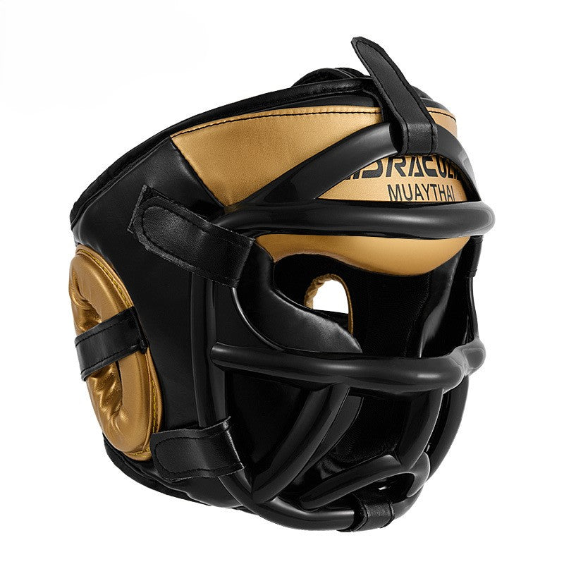 Dracula Muay Thai Headgear with Cage Grill