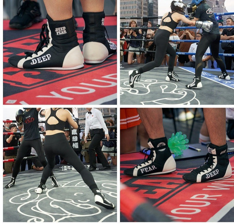 Deep Fear High-Top Boxing Shoes