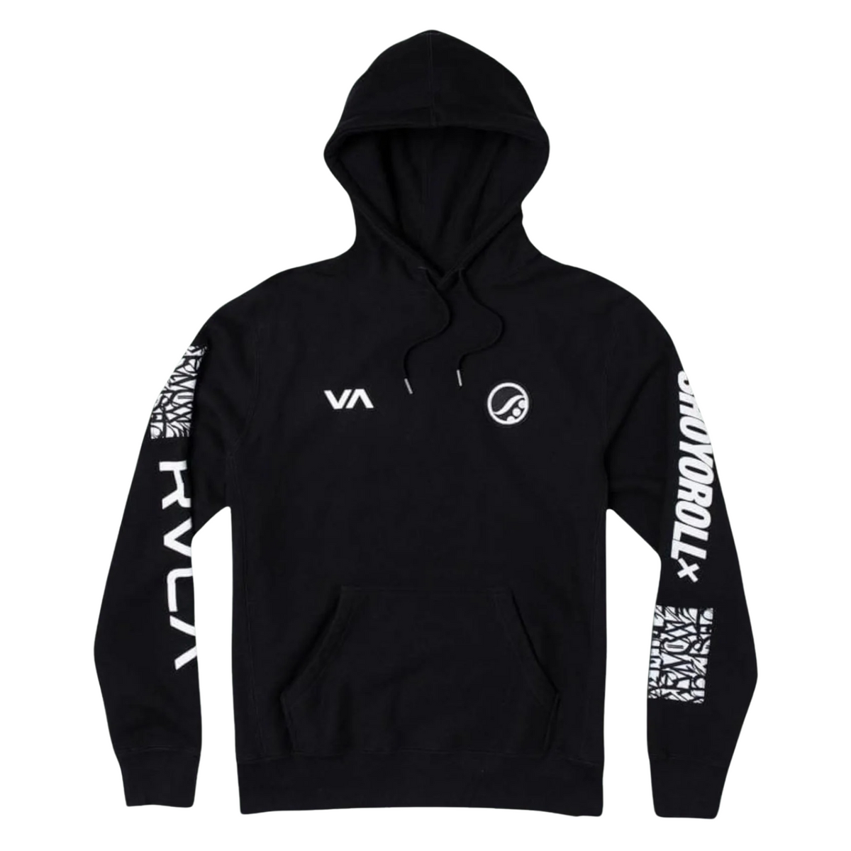 RVCA x Shoyoroll Defer Vaxsyr BJJ Hoodie - Black Fleece 300 GSM Premium BJJ Apparel