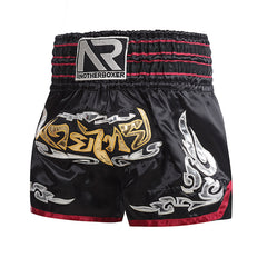 ANOTHER BOXER Thai Script Embroidered Kickboxing Shorts