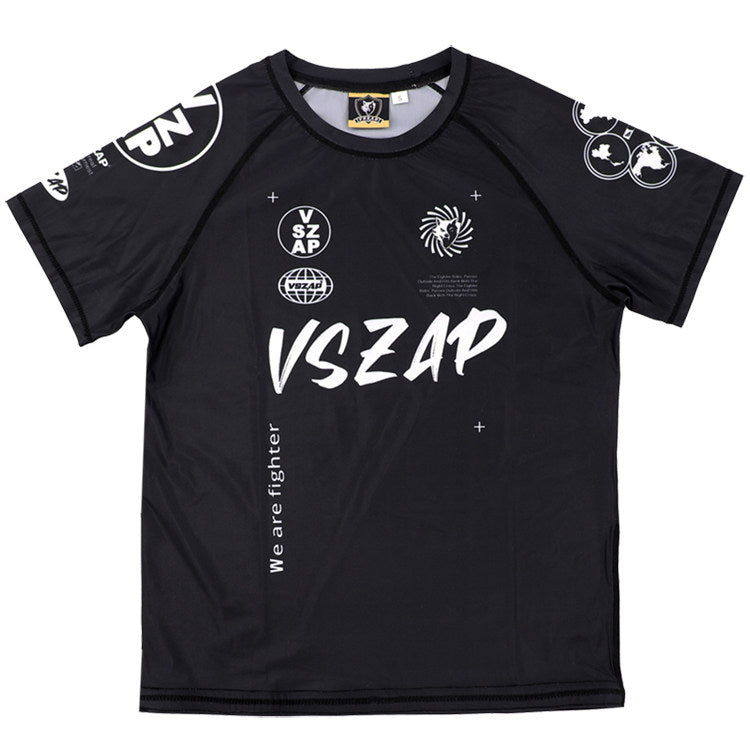 VSZAP Short Sleeve Rash Guard Compression Shirt