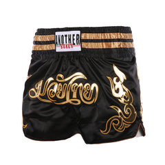 ANOTHER BOXER Thai Script Embroidered Kickboxing Shorts