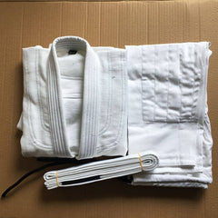 Pearl Weave BJJ Gi Set with White Belt
