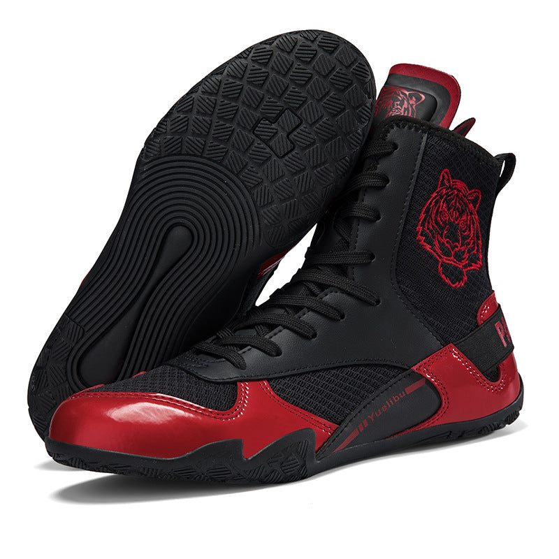 Tiger High-Top Boxing Shoes