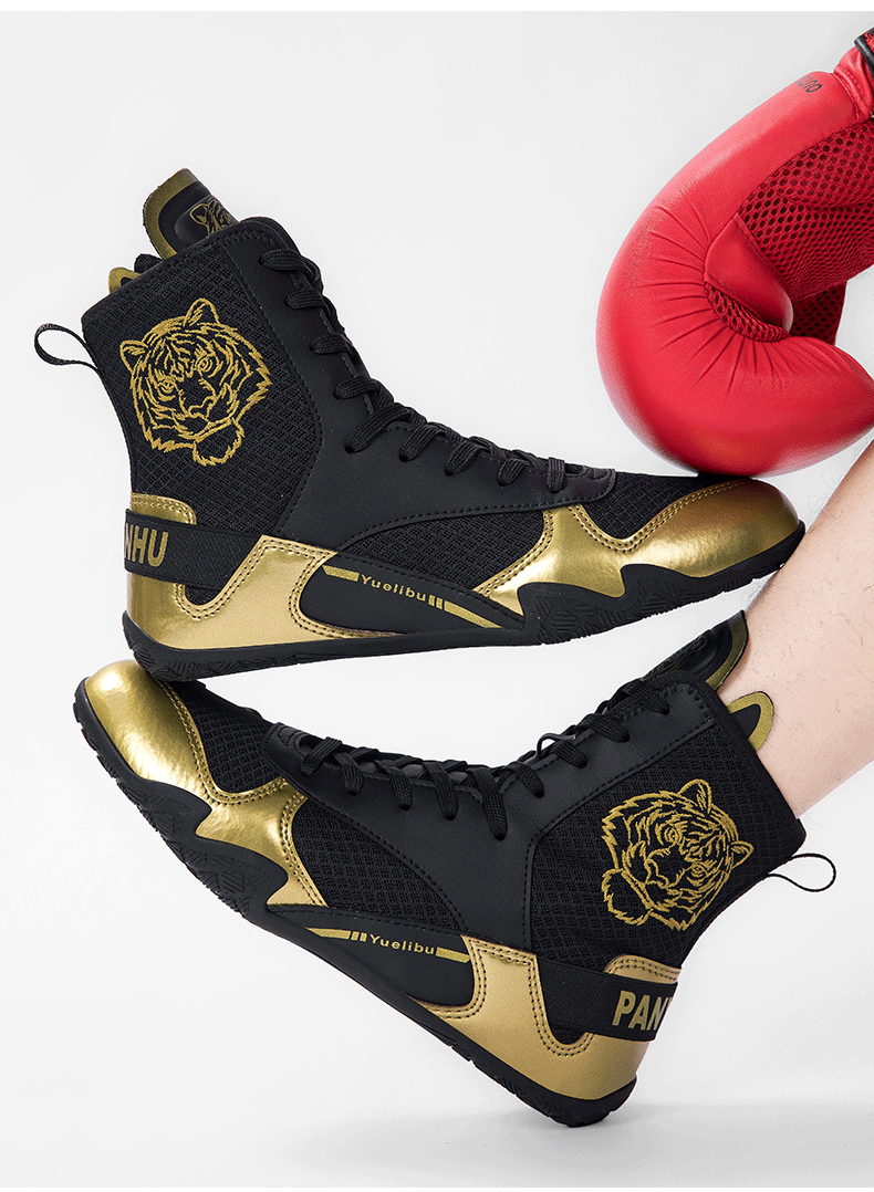 Tiger High-Top Boxing Shoes