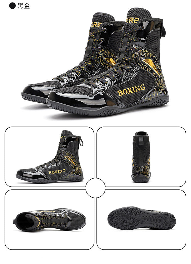 Boxing Shoes High-Top Training Boots
