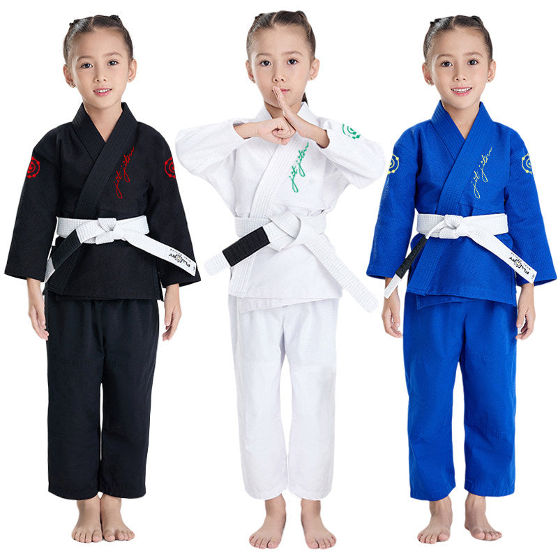 Kids Youth Jiu Jitsu Gi Training Uniform with Belt