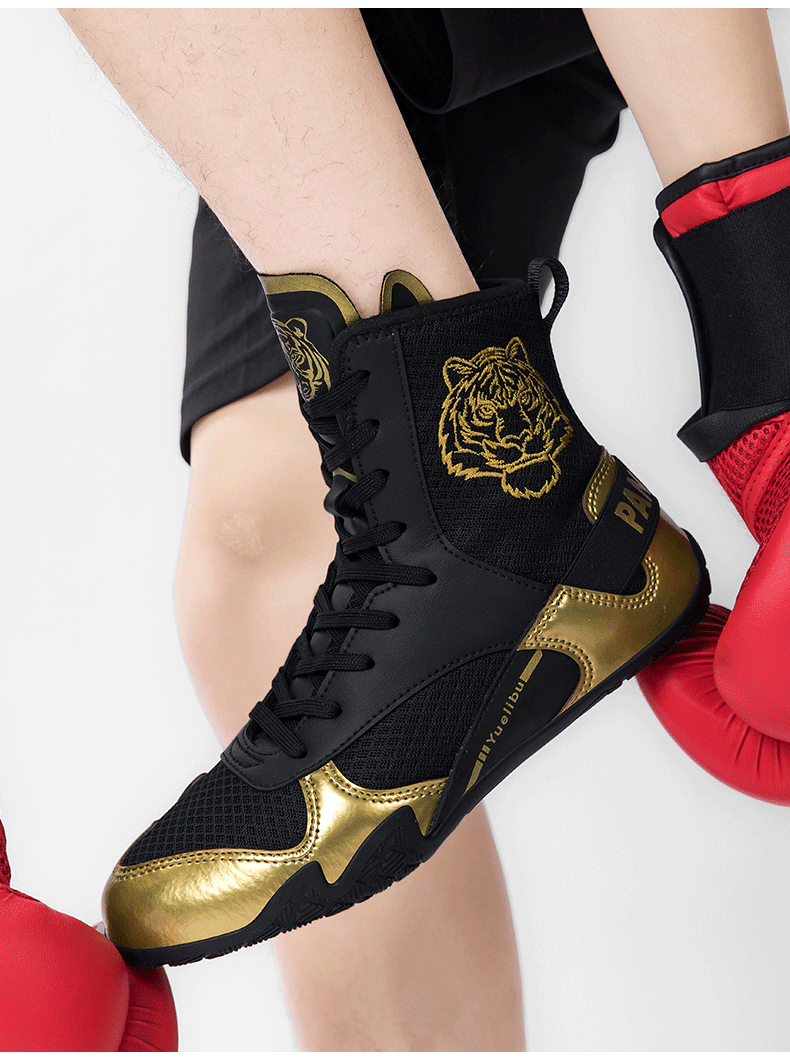 Tiger High-Top Boxing Shoes
