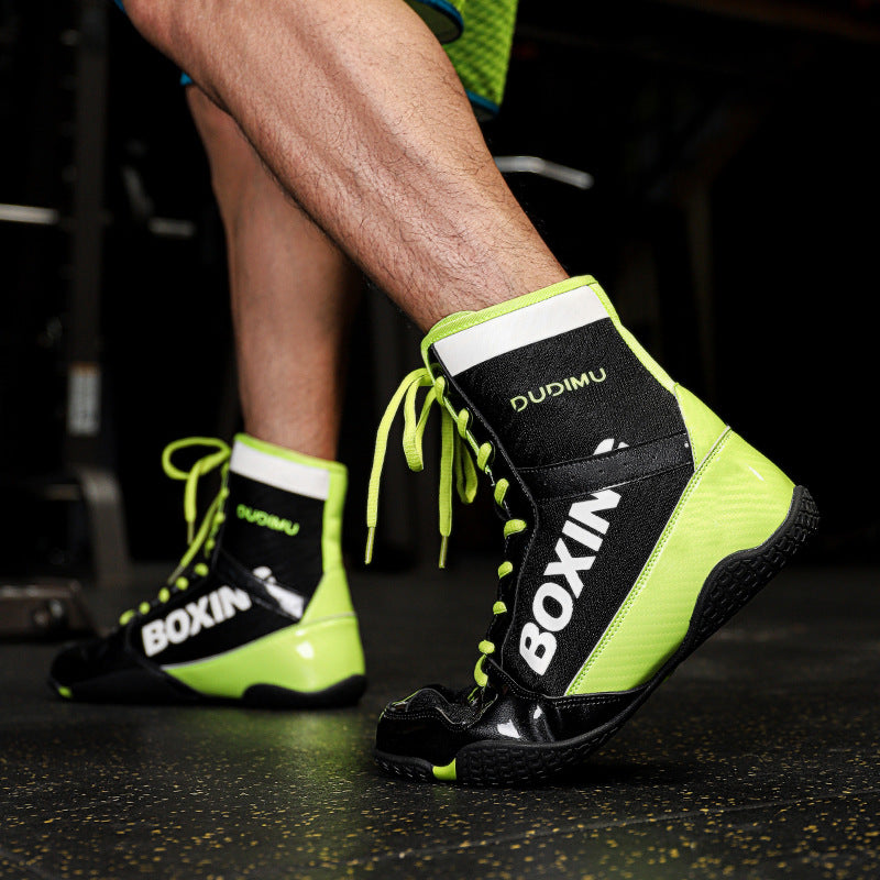 Boxing Shoes High-Top Anti-Slip Training Boots