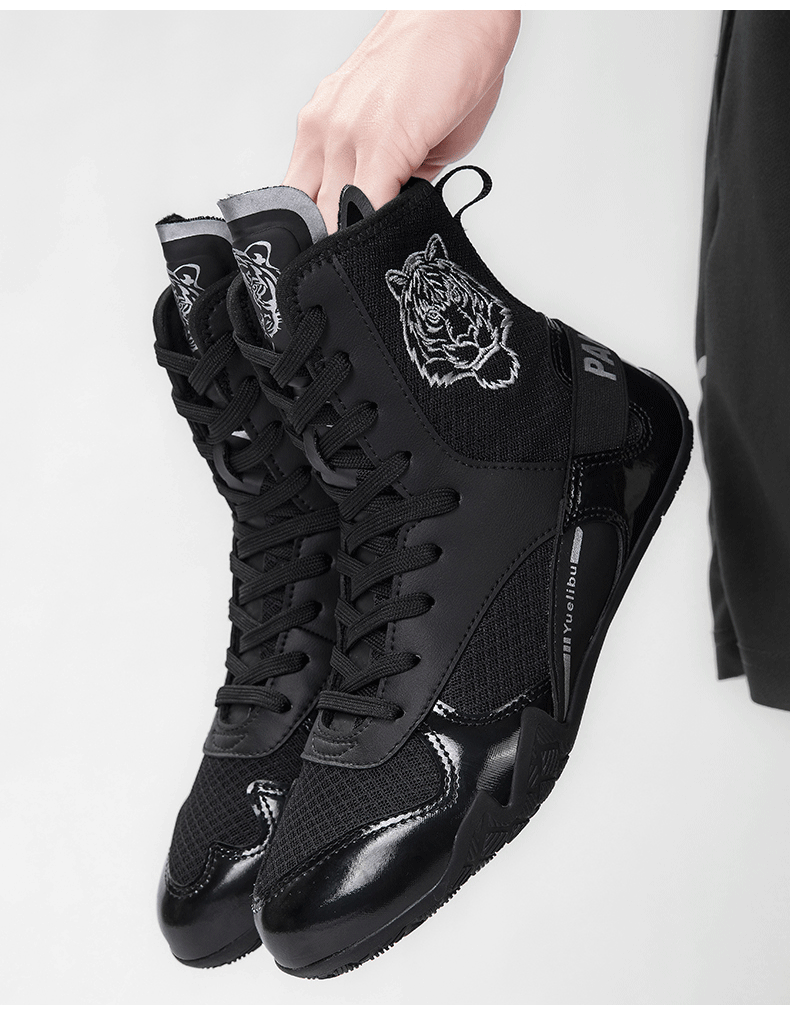 Tiger High-Top Boxing Shoes