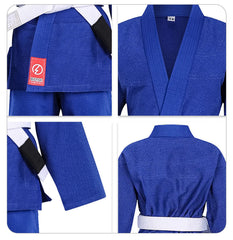 Kids Brazilian Jiu Jitsu Gi Uniform Set Blue